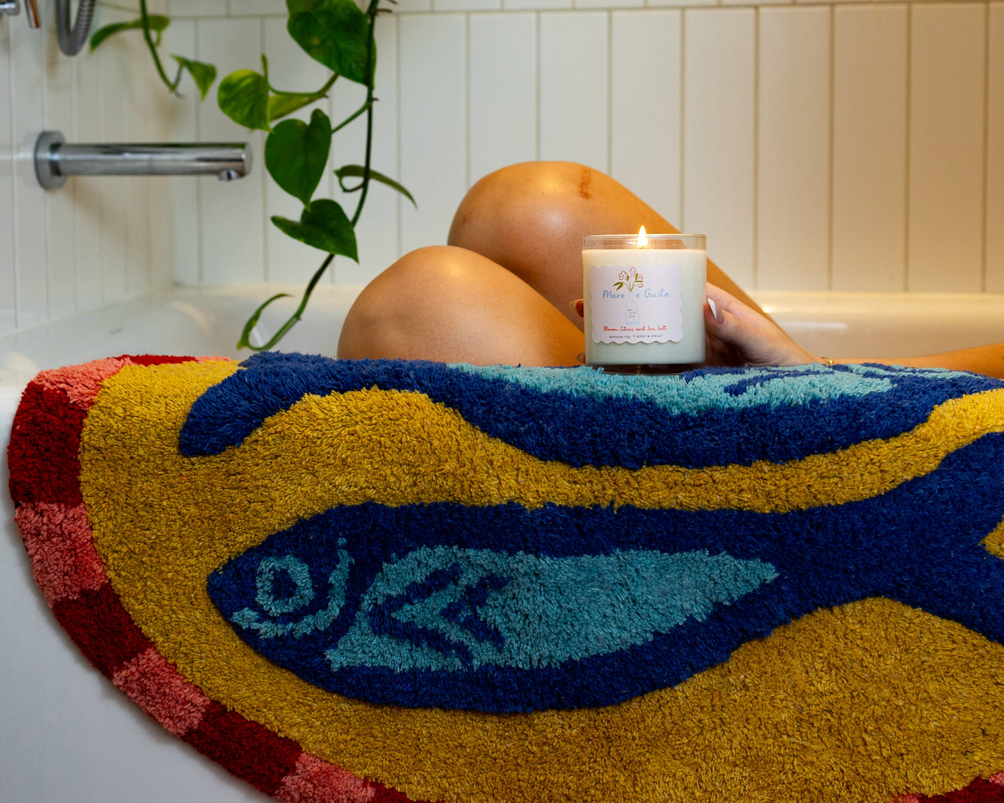 Two Fishes Bathmat