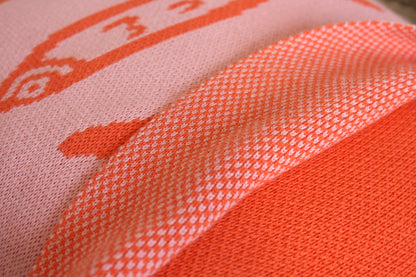 Warm Sardine Knit Pillow